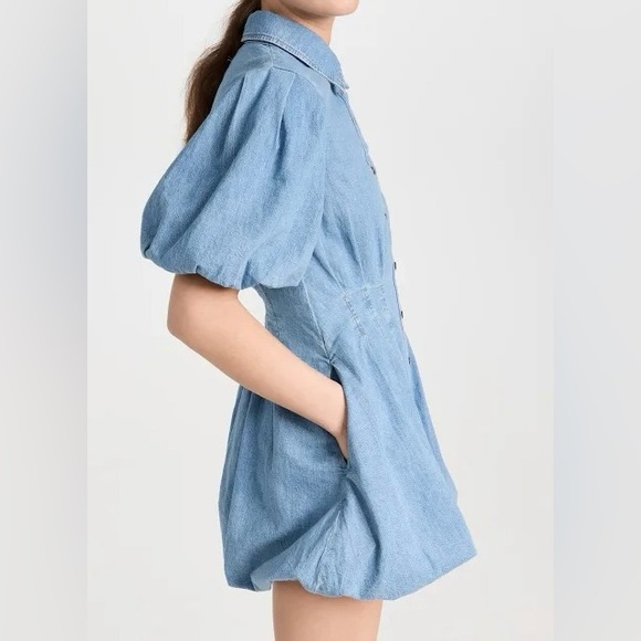 Jonathan Simkhai Ciara Denim Dress Size 0 NWT - Picture 2 of 10